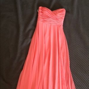 Coral bridesmaid dress